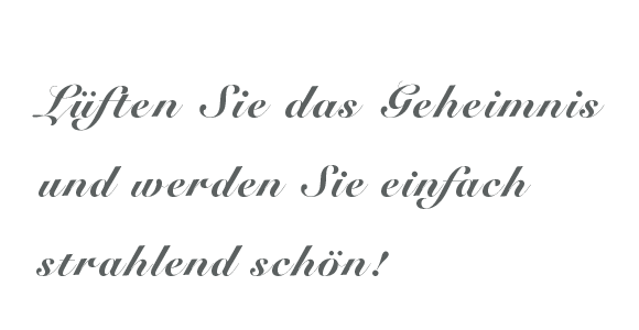 Lüften Sie das Geheimnis und werden Sie einfach strahlen schön - Bestsecret Training